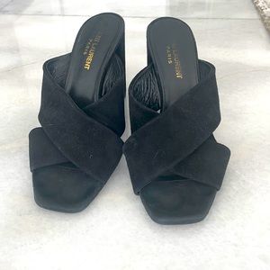 Comfortable Saint Laurent slides